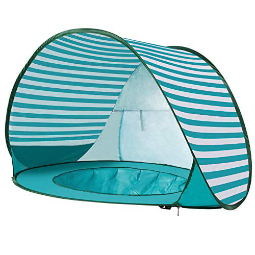 Portable Beach Shade for Child with Detachable UV Protection MOREVEE Baby Beach Tent Sun Shelter with Mini Pool for Infant UPF 50 